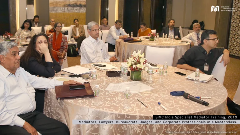 SIMC India Specialist Mediator Training 2019: Mediators, Lawyers, Judges, and Corporate Professionals